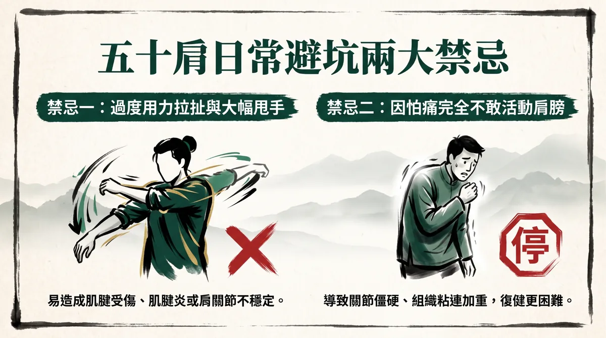 五十肩日常兩大錯誤觀念與禁忌