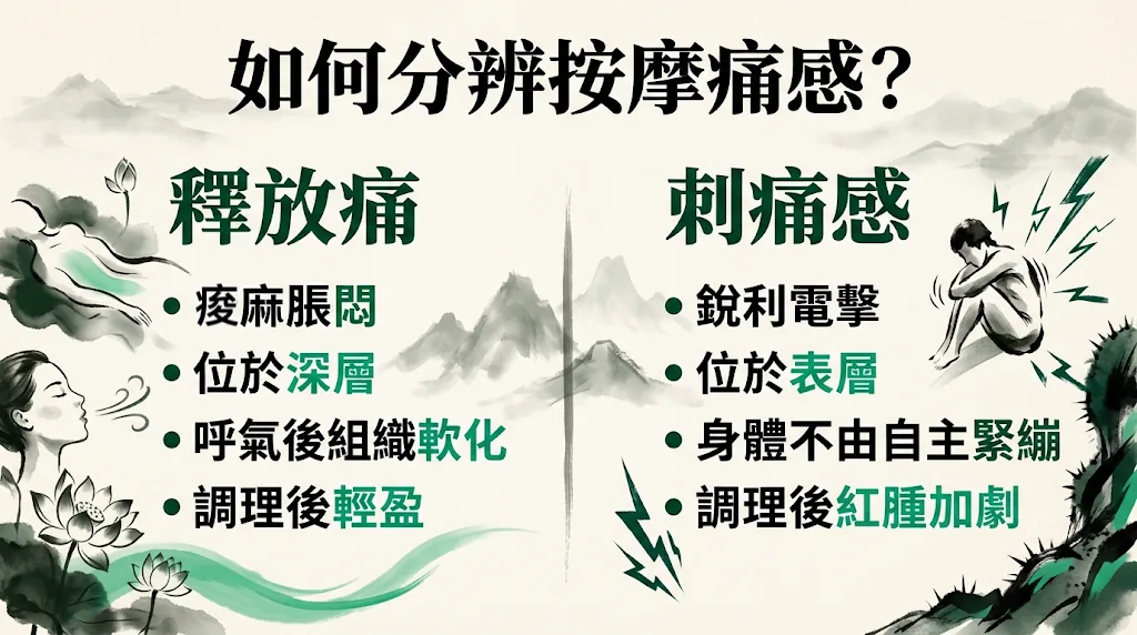 深層肌肉放鬆感受判別